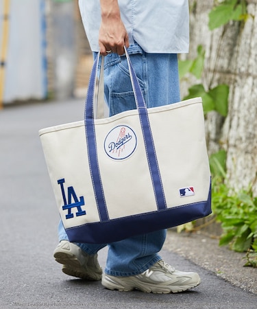 WEB限定 MLB/メジャーリーグベースボール 別注 ワッペンデザイン トートバッグ