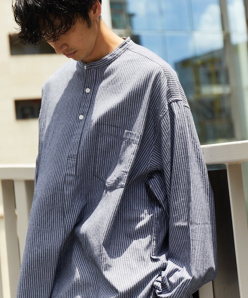 ノーカラー グランパシャツ/ノーカラー/プルオーバー/2｜フリークス