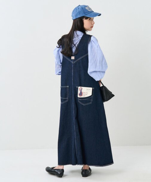 別注Buttonfly Salopette Skirt/別注ボタンフライサロペットスカート  