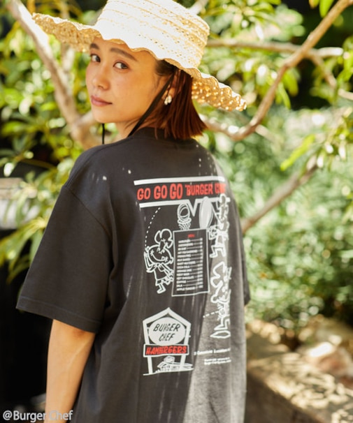 Burger Chef menu 半袖Tシャツ/バーガーシェフメニュー半袖Tシャツ