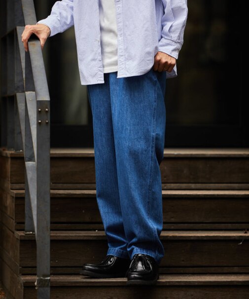 テーパード スピンドル イージーパンツ/シェフパンツ