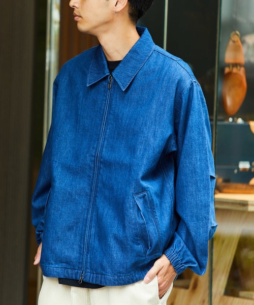 EASTWEST イーストウエスト ブルゾン　ジップアップ　総柄　シルク　M EASTWEST イーストウエスト ブルゾンジップアップ総柄シルクM