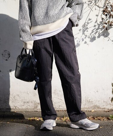 カラーナイロンイージーパンツ