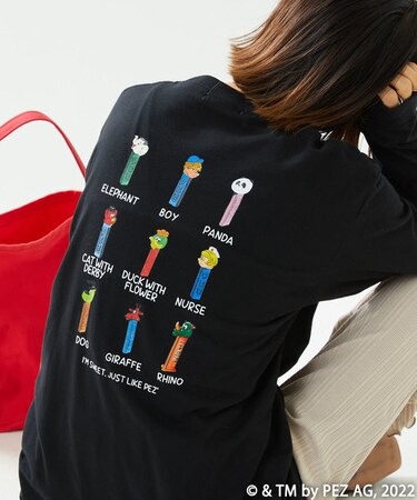 PEZ 9dispenserロンＴ/ ペッツ9ディスペンサーロングTシャツ