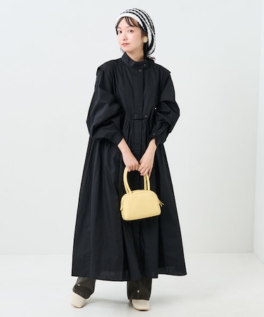 バルーンスリーブマキシワンピース