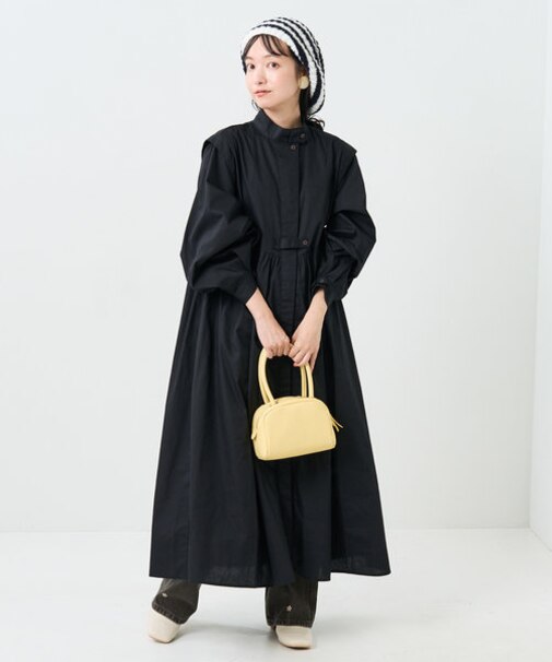 バルーンスリーブマキシワンピース