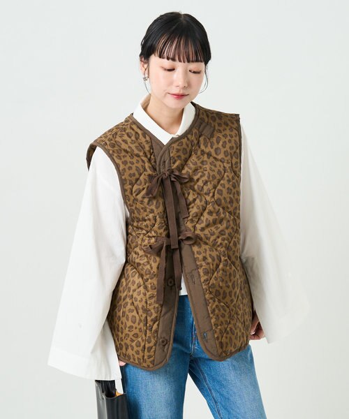 キルトライナーリボンベスト｜フリークスストアの通販｜&mall（アンド