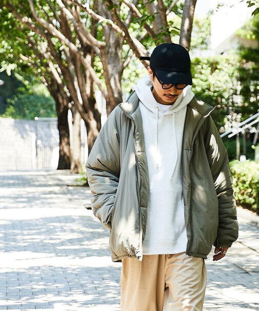 WEB限定 別注 ビッグシルエット LEVEL7 JACKET/中綿ミリタリーブルゾン 