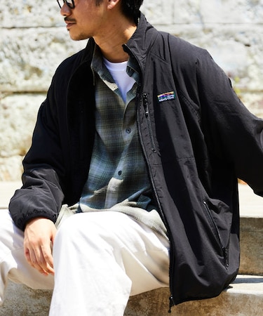 WEB限定 ナイロン フリース リバーシブルブルゾン/ビッグシルエット/ボアブルゾン/クレイジーパターン