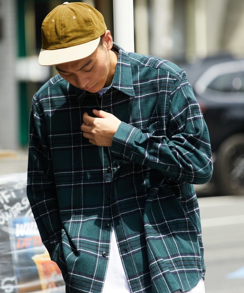 リラックスフィット チェックネルシャツ/ワークシャツ｜フリークス