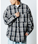 WEB限定 THE ALASKAN×FREAK'S STORE/アラスカン 別注 ビッグシルエット ヘビーネルシャツ/チェックシャツ