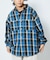 WEB限定 THE ALASKAN×FREAK'S STORE/アラスカン 別注 ビッグシルエット ヘビーネルシャツ/チェックシャツ