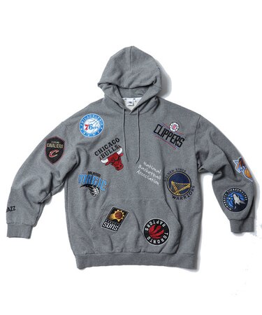 NBA チームワッペン刺繍 裏毛 スウェットパーカー｜フリークスストアの 