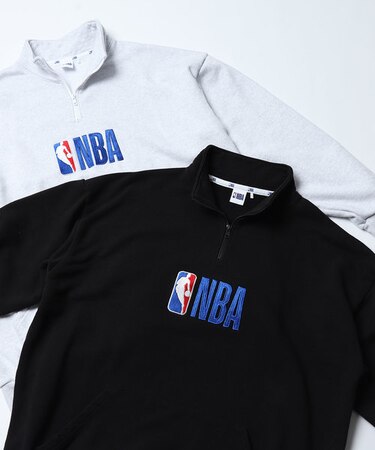 NBA Logoman 裏毛 ハーフジップスウェット｜フリークスストアの通販 