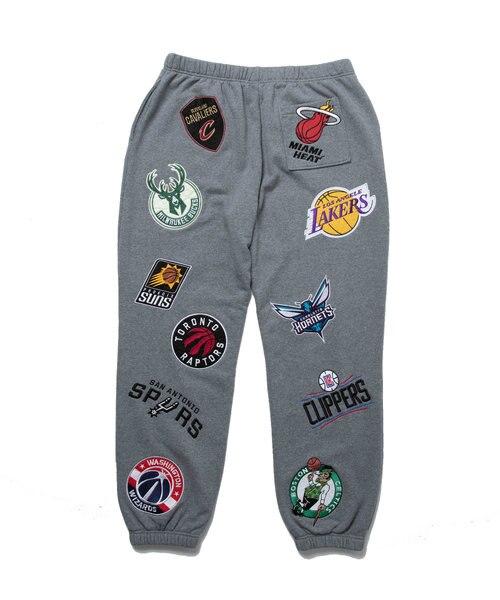 【希少】NBA/エヌビーエー チームワッペン刺繍 裏毛 スウェットパンツ バスケ 希少】NBA/エヌビーエー チームワッペン刺繍 裏毛 スウェット
