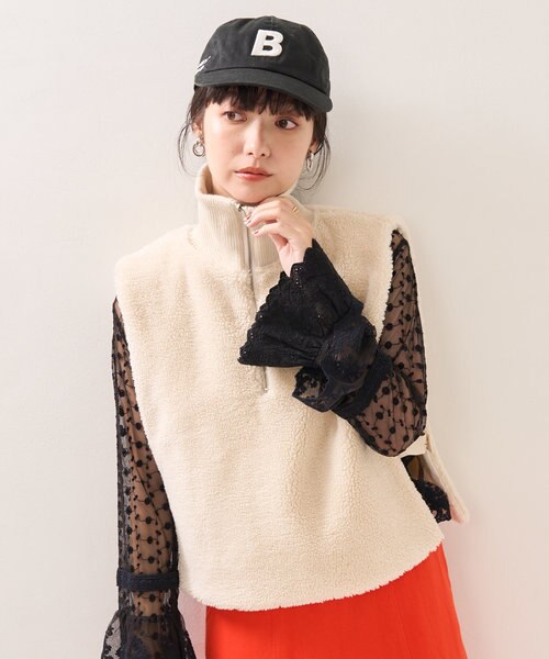 ⭐︎フード付きボアダウンキルティングベスト⭐︎ ⭐︎フード付きボアダウンキルティングベスト⭐︎ フードボア