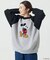 WEB限定【DISNEY/ディズニー ミッキーマウス】 別注 ビッグシルエット ラグランスリーブ クルーネック ジャガードニット/セーター