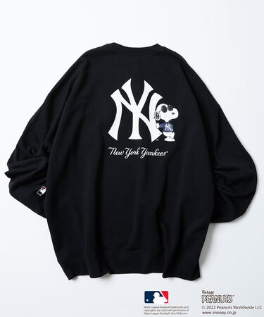 WEBオリジナル MLB×PEANUTS 別注 ビッグシルエット バックプリント 