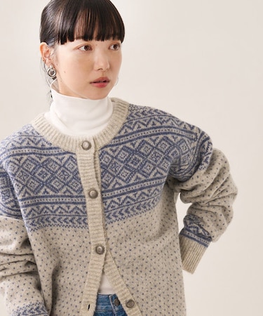 チロリアンウールニットカーディガン｜フリークスストアの通販｜&mall  