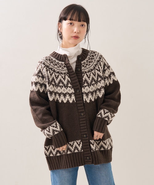 ノルディックニットカーディガン｜フリークスストアの通販