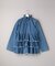 DENIM RUFFLE RUFFLE SHIRT/デニムラッフルラッフルシャツ