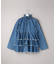 DENIM RUFFLE RUFFLE SHIRT/デニムラッフルラッフルシャツ