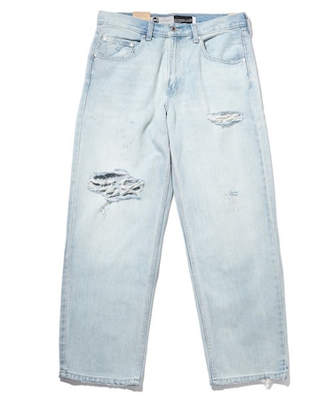 SILVER TAB DAMAGE/シルバー タブ ダメージ/ルーズ シルエット デニム