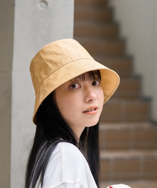 雑材バケットハット