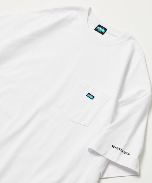 【限定展開】KAVU×FREAK'S STORE/カブー 別注 STORATECH ワンポイント刺繍 ポケットTシャツ/高機能素材/抗菌・制菌/防臭