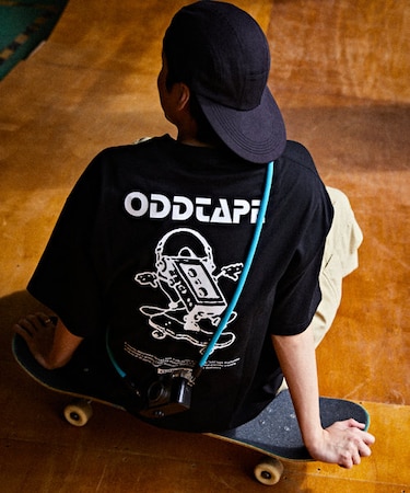 【限定展開】ODD TAPE DUPLICATION×FREAK'S STORE 別注 ビッグシルエット バックプリント クルーネックTシャツ