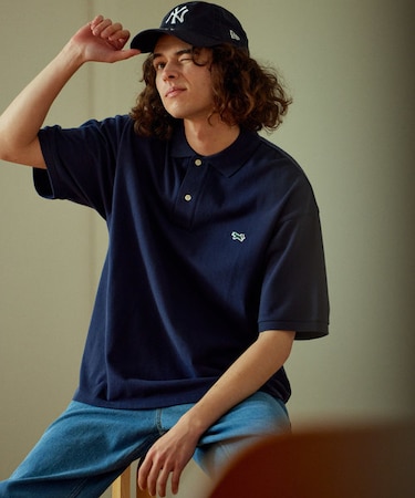 TOWN CRAFT×FREAK'S STORE/タウンクラフト 別注 The FOX ワンポイント 半袖ポロシャツ