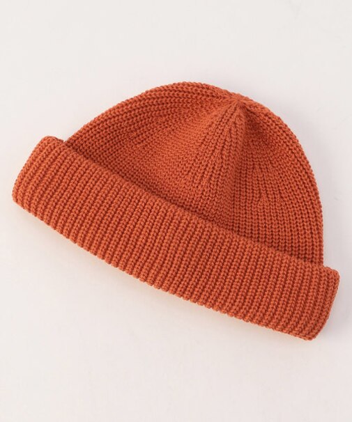 別注 コットンリネン ロールニットキャップ/ビーニー/SSRollKnitCAP-2