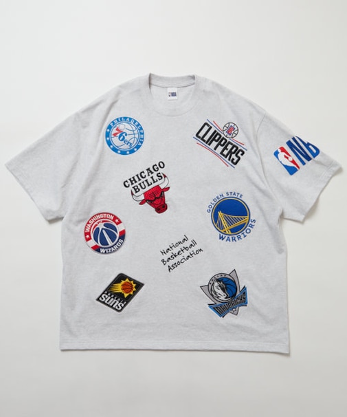 別注NBAチームロゴ ランダムワッペンTEE ショートスリーブ カットソー 