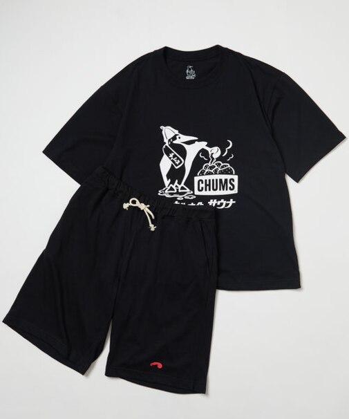 別注 サウナ セットアップ/半袖 プリントTシャツ ハーフパンツ