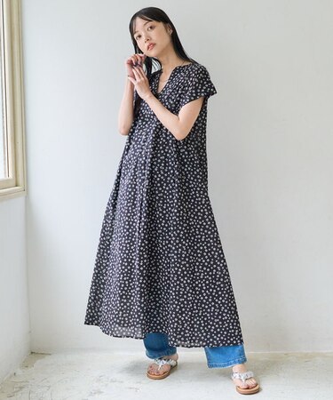 インドボイルスキッパーフレアワンピース