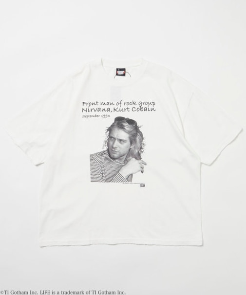 別注 カート・コバーン コラボフォト Tシャツ/SP LIFE Kurt Cobain Dot 