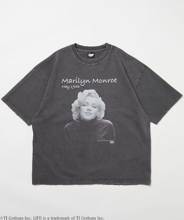 別注 マリリン・モンロー コラボフォト Tシャツ/SP LIFE Marilyn Monroe Dot Tee