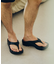 W- FLIP FLOP/リカバリーサンダル 厚底 トングタイプ