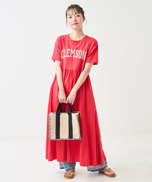 最終値！ブリーフィング　ジャガードロゴ切替　半袖ワンピース　Ｌ　定価38500円 最終値！ブリーフィング ジャガードロゴ切替 半袖ワンピース L