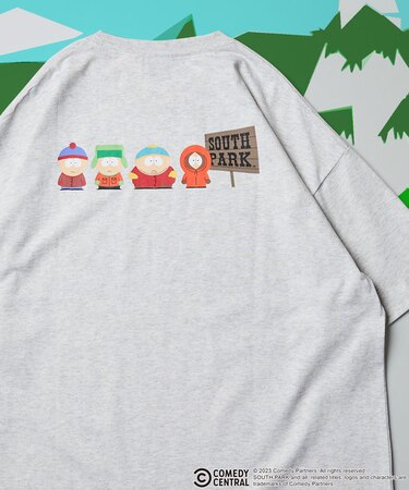 【限定展開】SOUTH PARK×FREAK'S STORE/サウスパーク 別注 ビッグシルエット バックプリント クルーネックTシャツ