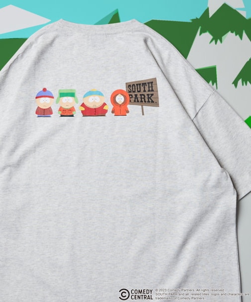 【限定展開】SOUTH PARK×FREAK'S STORE/サウスパーク 別注 ビッグシルエット バックプリント クルーネックTシャツ