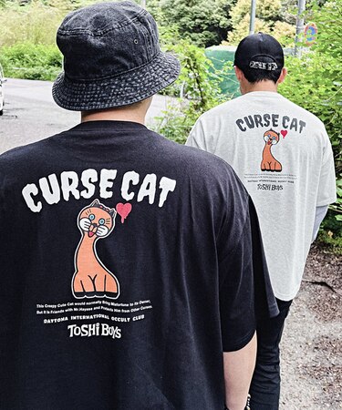 都市ボーイズ御守りTシャツ&トートバッグ/呪いのネコ【開運】