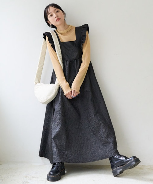 フクレジャガードエプロンキャミワンピース