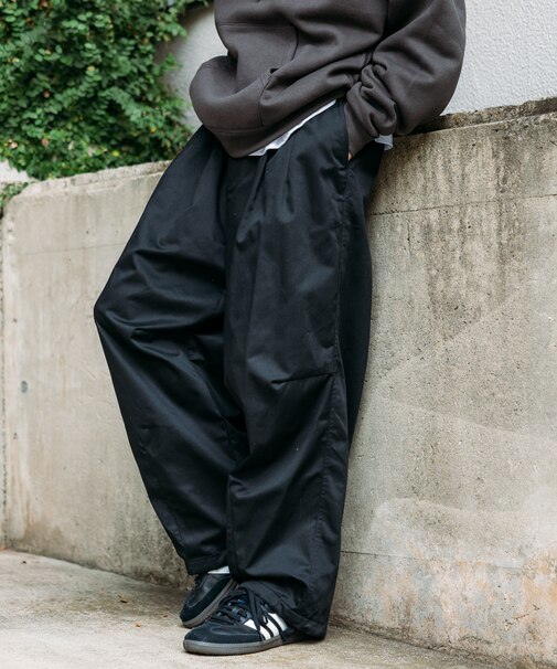 ワイドシルエット ミリタリーサーカスパンツ/スノーパンツ【限定展開】
