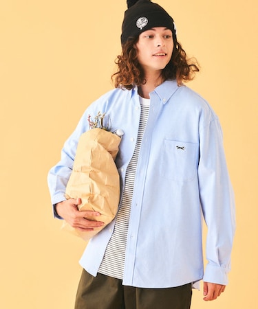 TOWN CRAFT×FREAK'S STORE/タウンクラフト 別注 リラックスフィット ボタンダウンシャツ/ワンポイント