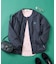 Harrington Stretch Crew Neck Jacket/ハリントン ストレッチ クルーネック ジャケット/中綿ジャケット