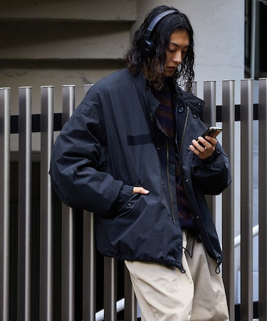 限定展開 ビッグシルエット ライナーセット ショートモッズコート 