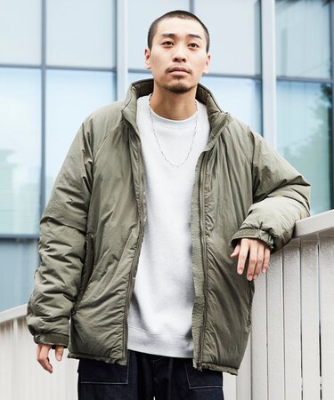 限定展開 ビッグシルエット プリマロフト LEVEL7 JACKET/中綿ミリタリーブルゾン