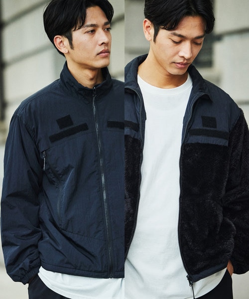 リバーシブル LEVEL3 ボアフリースブルゾン｜フリークスストアの通販