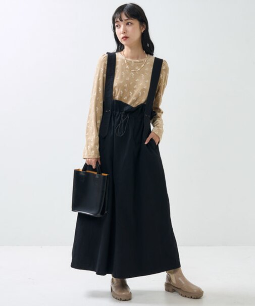 ミリタリー 2way サスペンダー ワンピース